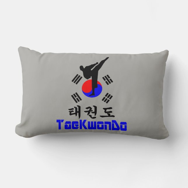 Coussin Rectangle ☯ Aimer ✔ Martial Coréen-TaeKwonDo fabuleux (Recto)