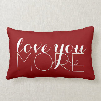 Coussin Rectangle Aimez-vous plus de texte dans le blanc sur le