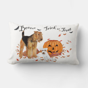 Coussin Rectangle Airedale Terrier Halloween