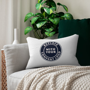 Coussin Rectangle Ajouter Business and Brand Logo Entreprise Shoroom