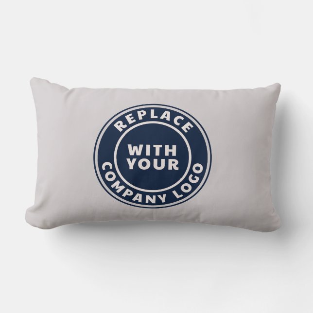 Coussin Rectangle Ajouter un logo d'entreprise personnalisé (Recto)