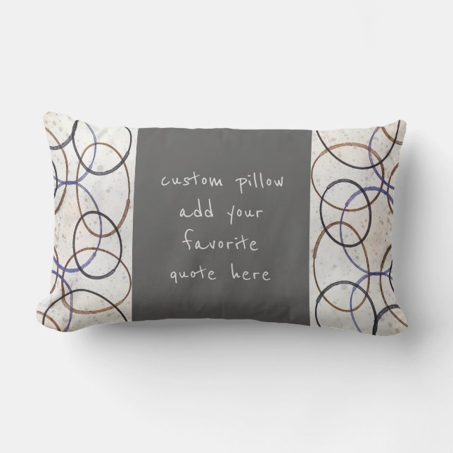 Coussin Rectangle ajouter une citation sur les couleurs neutres de l (Recto)