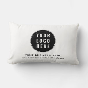 Coussin Rectangle Ajouter votre logo d'entreprise et votre site Web
