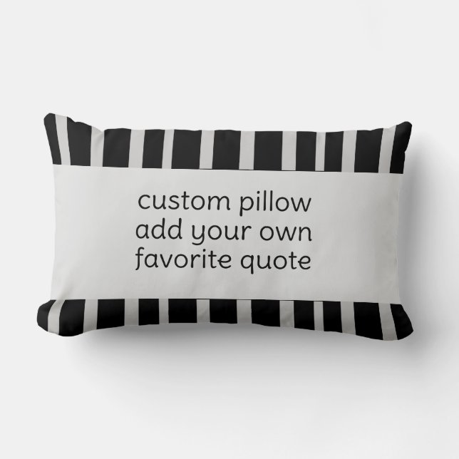 Coussin Rectangle ajoutez votre propre texte géométrique chic modern (Recto)