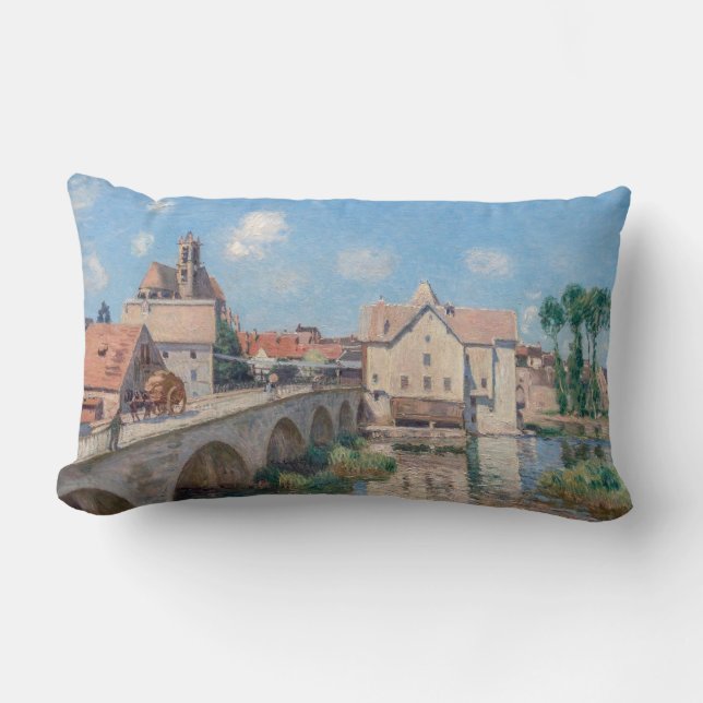 Coussin Rectangle Alfred Sisley - Le Pont de Moret (Recto)