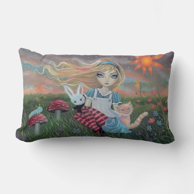 Coussin Rectangle Alice au pays des merveilles Fairytale Imaginaire  (Recto)
