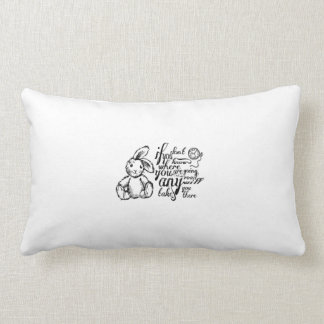Coussin Rectangle Alice dans la citation du pays des merveilles