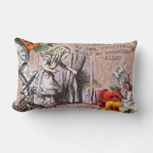 Coussin Rectangle alice nonsense wonderland curtain