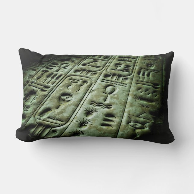 Coussin Rectangle Alien Glyphs 04 (Recto)
