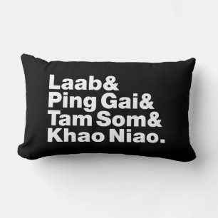 Coussin Rectangle Alimentation de la rue laotienne