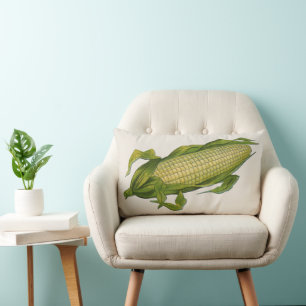 Coussin Rectangle Aliments Anciens, Légumes Sains, Épi de Maïs