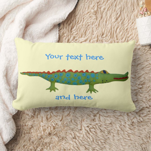Coussin Rectangle Alligator (Couverture)