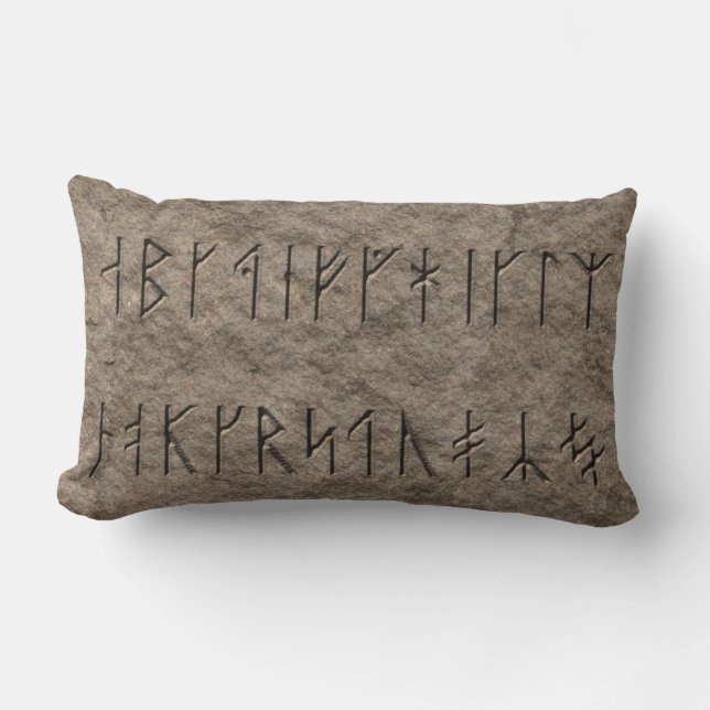 Coussin Rectangle Alphabet viking (Recto)