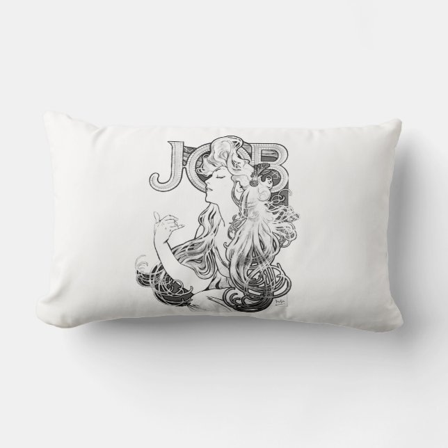 Coussin Rectangle Alphonse Mucha JOB ISOGS (Recto)