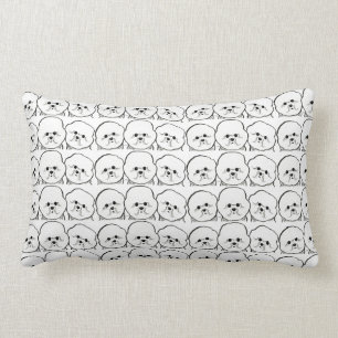 Coussin Rectangle Amant de Bichon Frise