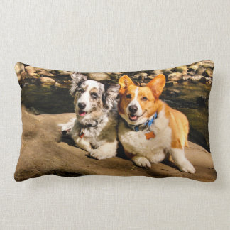 Coussin Rectangle Amants de corgi