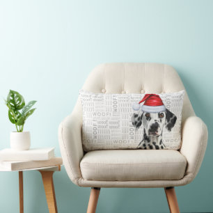 Coussin Rectangle Amateur de chien Noël Mignon Dalmatien Fête