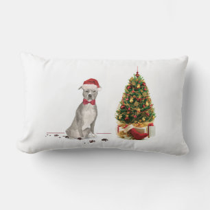 Coussin Rectangle American Staffordshire Terrier Funny Christmas Dog