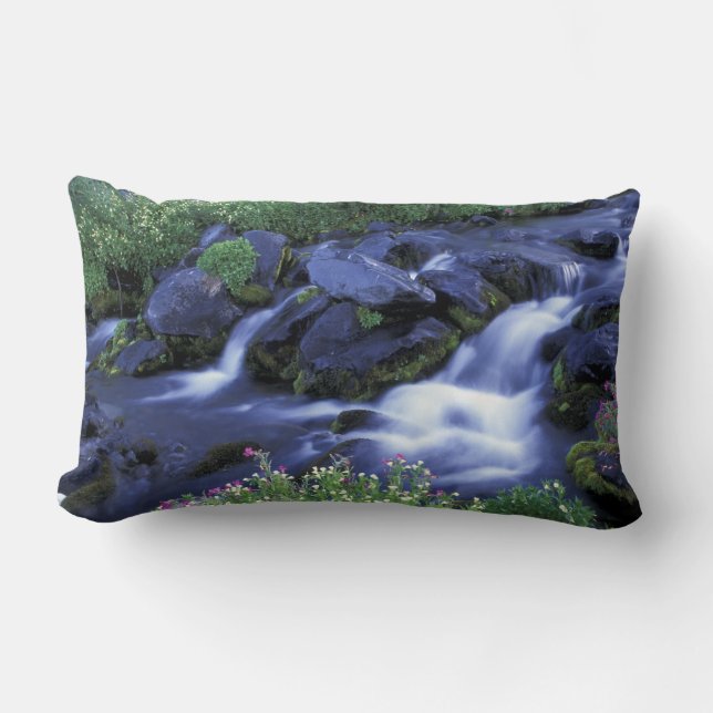 Coussin Rectangle Amérique du Nord, États-Unis, Washington, Mt. Rain (Recto)