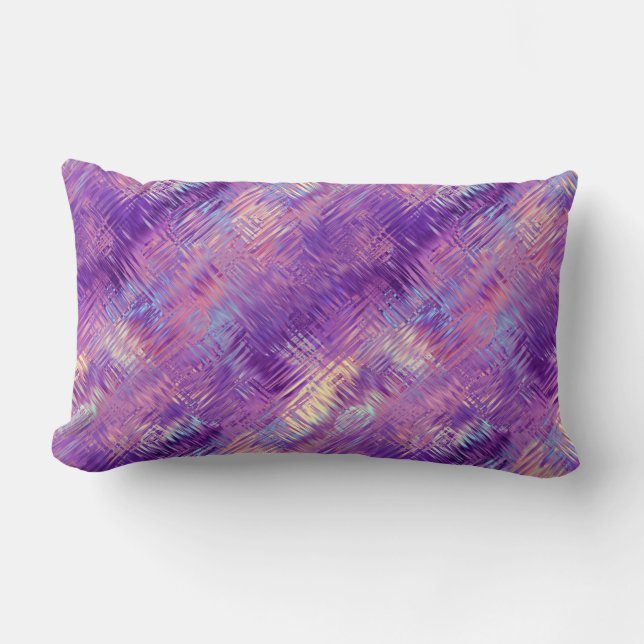 Coussin Rectangle Améthyste Purple Crystal Gel Texture (Recto)
