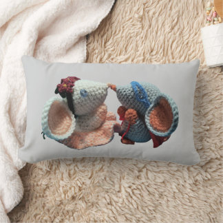 Coussin Rectangle Amigurumi Mice Design