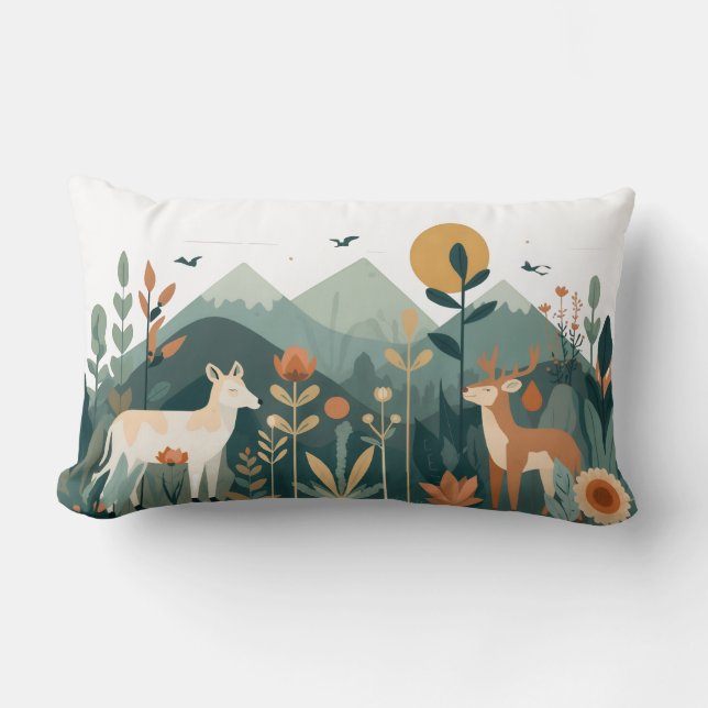 Coussin Rectangle Amour de la Nature (Recto)