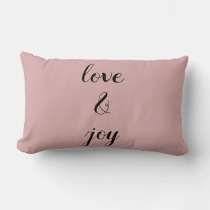 Coussin Rectangle Amour et joie rose vif