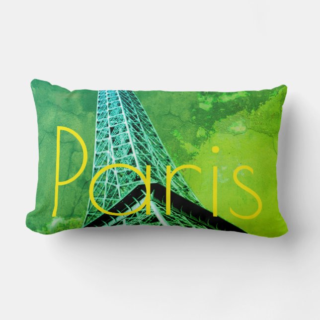 Coussin Rectangle Amour & Romance Ville de Paris Tour Eiffel France (Recto)