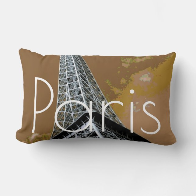Coussin Rectangle Amour & Romance Ville de Paris Tour Eiffel France (Recto)