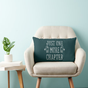 Coussin Rectangle Amoureux de livres, juste un chapitre de plus