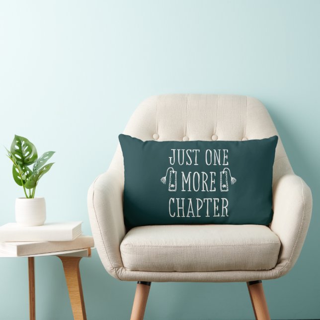Coussin Rectangle Amoureux de livres, juste un chapitre de plus (Chaise)