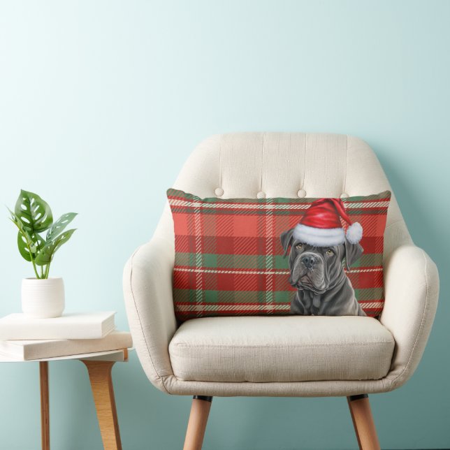 Coussin Rectangle Amoureux des chiens Christmas Cane Corso Holiday P (Chaise)