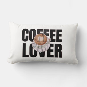 Coussin Rectangle Amoureux du café – Accro du café Désir de caféine