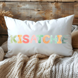 Coussin Rectangle Amusante aquarelle colorée Kisatchie Louisiane
