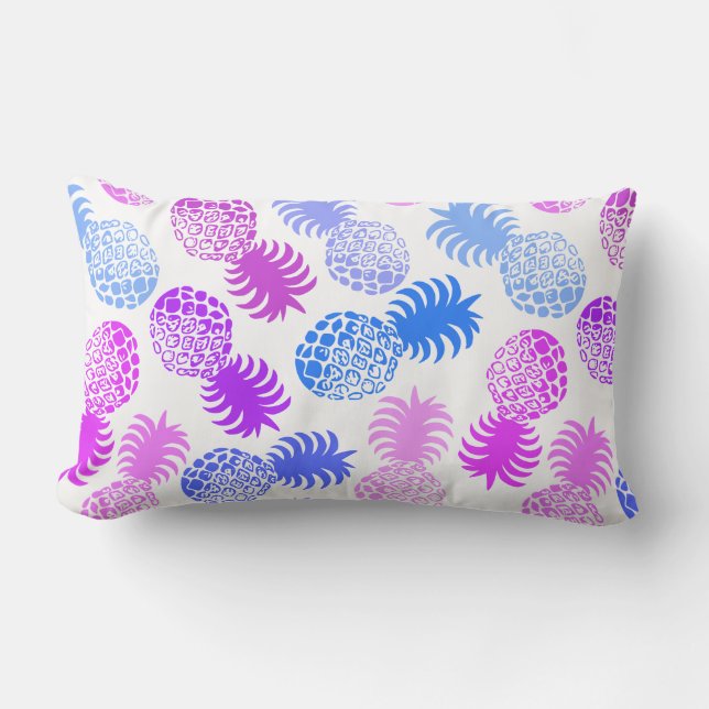 Coussin Rectangle Ananas tropical de Momona Hawaiian (Recto)