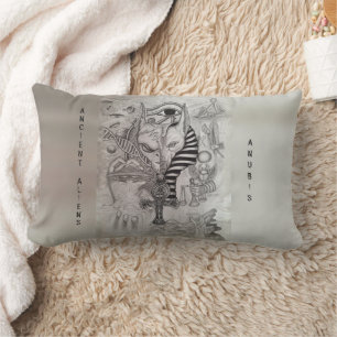 Coussin Rectangle Anciens Aliens , Anubis