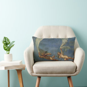 Coussin Rectangle Anges Détail d'Adonis conduit par des Cupidons par