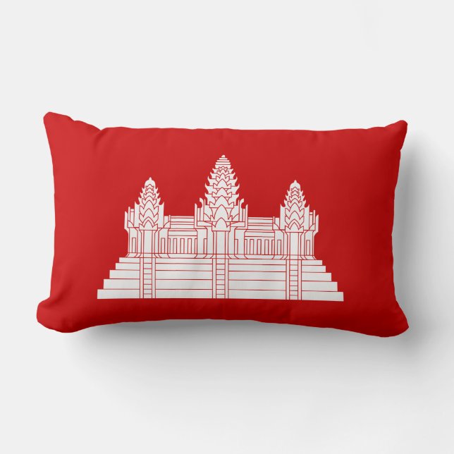 Coussin Rectangle Angkor Vat Ver.2.0. Temple khmer (Recto)