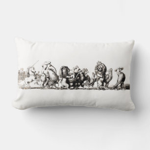Coussin Rectangle Animal Cute Art Unicorn Elephant Lion Zoo