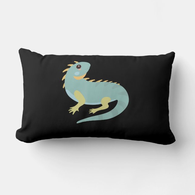 Coussin Rectangle Animal Iguana - Cadeau Iguana (Recto)