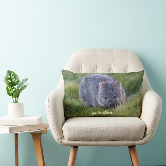Coussin Rectangle Animal Wombat personnalisé Tasmanie Australie (Chaise)