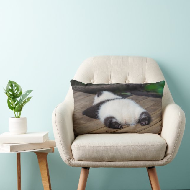 Coussin Rectangle Animaux de bébés cutest | Bébé Géant Panda Dormir (Chaise)