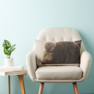 Coussin Rectangle Animaux de bébés cutest   Pompe Otter nouveau-né