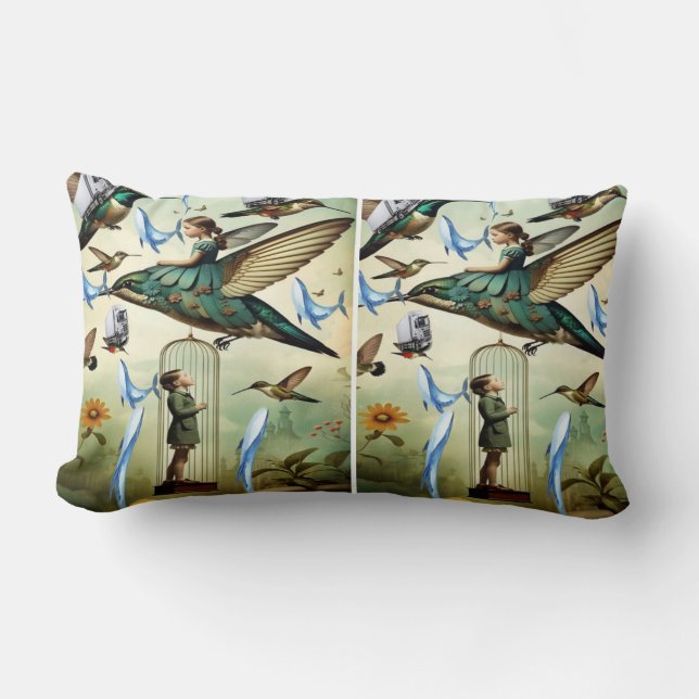 Coussin Rectangle Animaux et oiseaux extraordinaires (Recto)