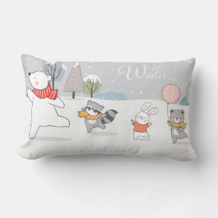 Coussin Rectangle Animaux forestiers adorables