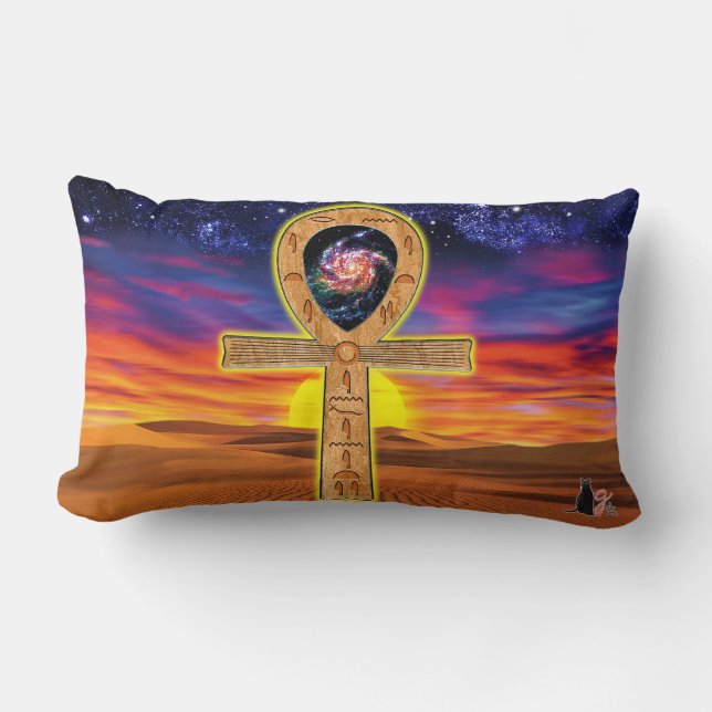 Coussin Rectangle Ankh (Recto)