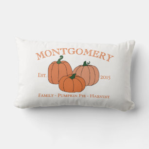Coussin Rectangle Année d'automne Fondée Famille ou Entreprise