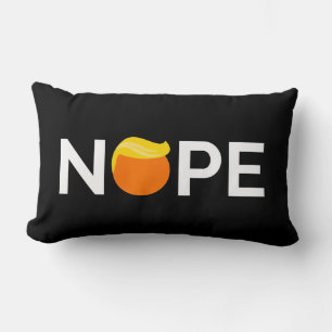 Coussin Rectangle Anti-Trump - Édition Nope