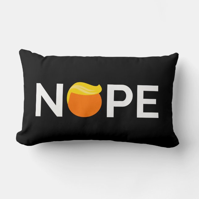 Coussin Rectangle Anti-Trump - Nope Edition (Recto)