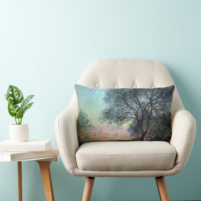 Coussin Rectangle Antibes le matin par Claude Monet (Chaise)